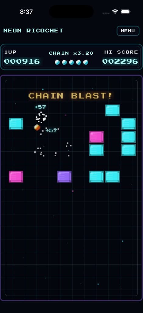 Chain Blast moment mid‑run